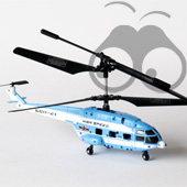 6011 Lightning Russisch MI-8 look-a-like 3 chann r/c helicopter met gyroscoop